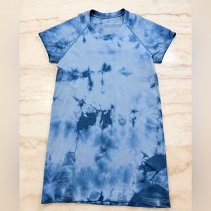 Lululemon Swiftly Tech 2.0 Blue Sky Tie Dye Short Sleeve Top Athletic Running